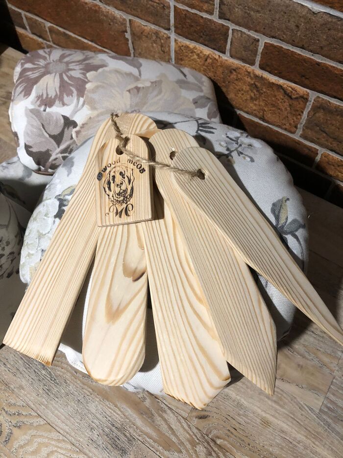 колышки портновские для расправления швов длина-20см, шир.- 4см, толщина- 4мм. Натуральное дерево - лиственница.