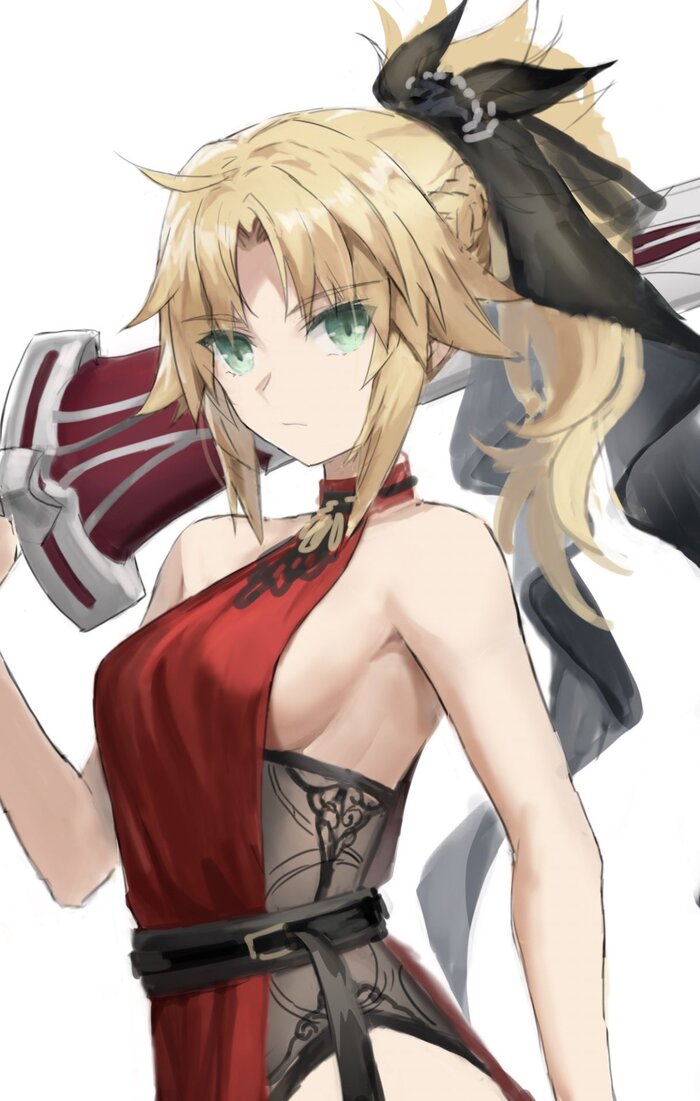Mordred Anime Art, Аниме, Fate, Fate Grand Order, Mordred, Fate Apocrypha, Tonee, Длиннопост