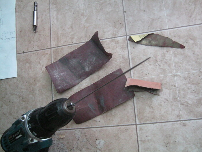 Фото 7. Шлифовал заготовку вращающуюся в шуруповерте.