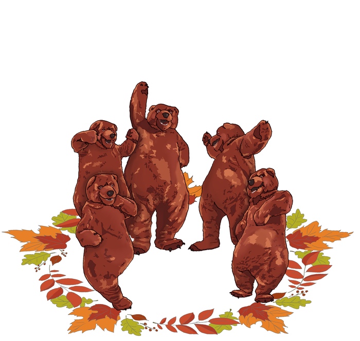 Осенние медведи