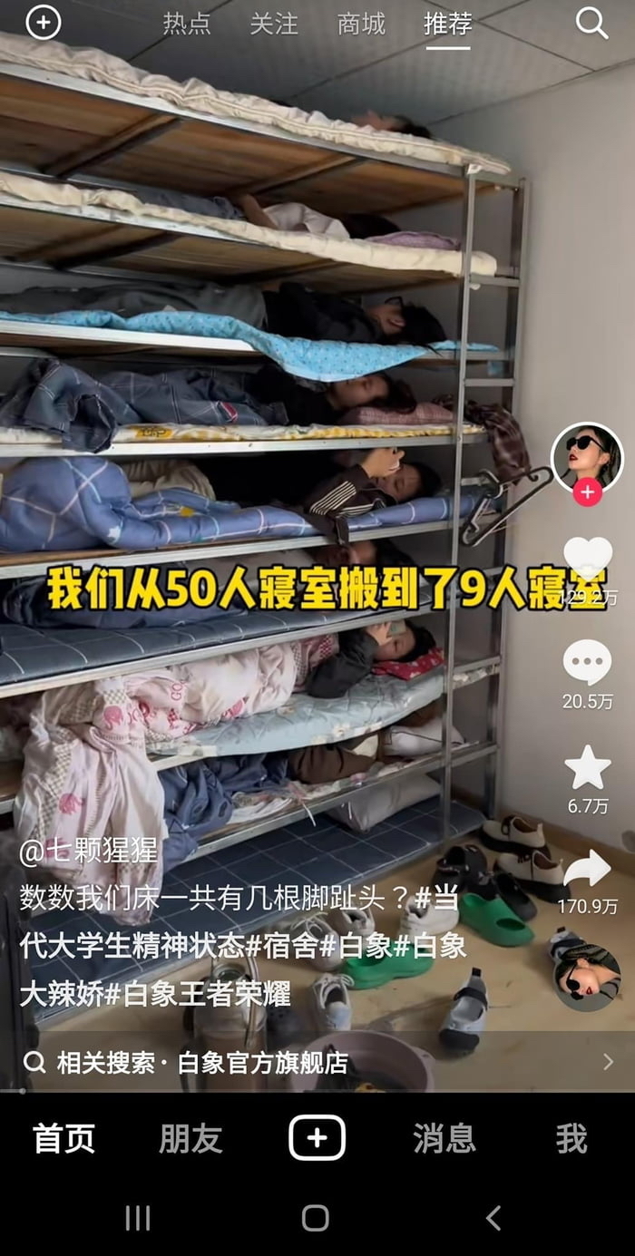 Не показывайте владельцам хостелов!) Китай, Кровать, Студенты, Скриншот