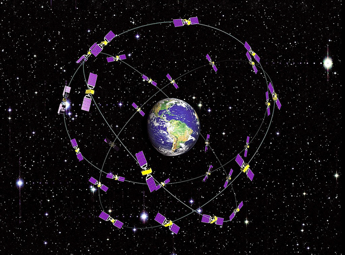Схема распределения спутников системы Galileo на околоземных орбитах
DLR
