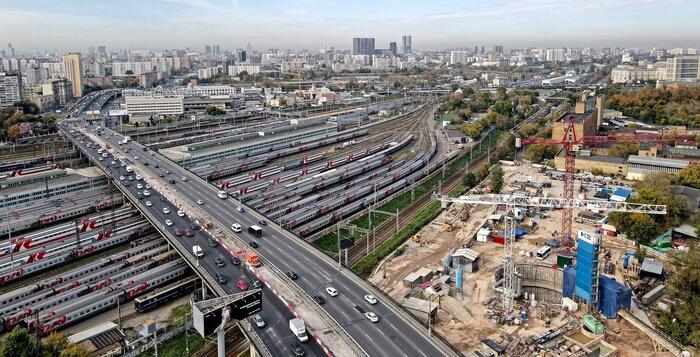 Рижская эстакада, часть Третьего транспортного кольца (ТТК)
