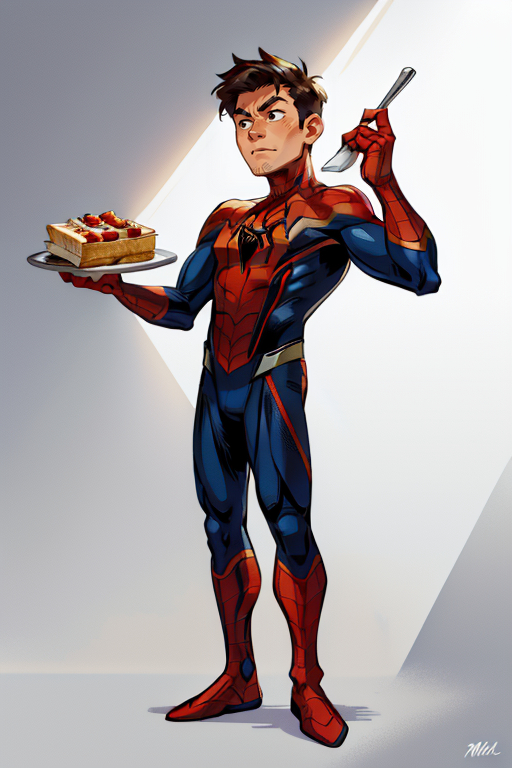 Spider-man as chef