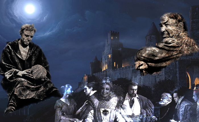 Фотомонтаж “Замок с призраками”.