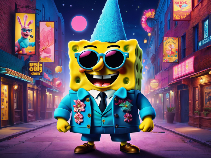Sponge Bob Family | Stable Diffusion | Ai | SDXL Stable Diffusion, , ,  ,  , Game Art, 2D,  