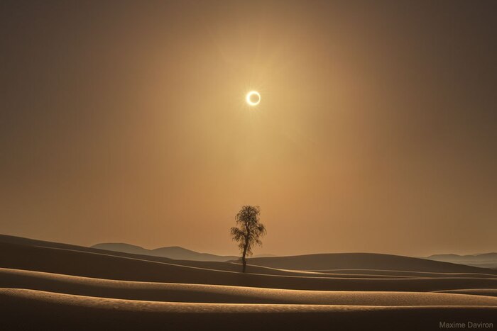 Фото дня NASA NASA, Пустыня, Солнце, Солнечное затмение, Планета Земля, Фотография