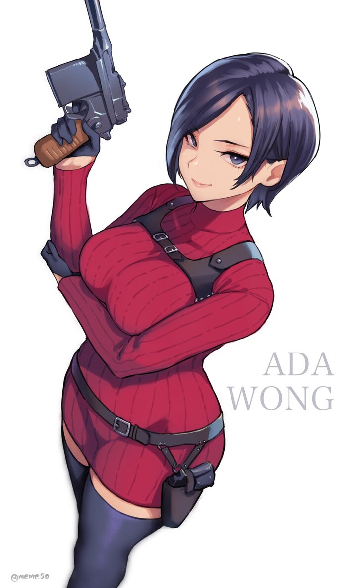 Ada Wong , Anime Art, , , Ada Wong, Resident Evil, Resident Evil 4 Remake, , Twitter