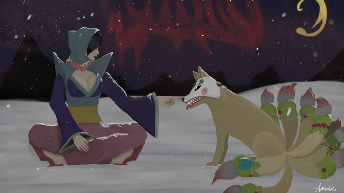 Winter in Okami  , , , , Okami, The ninetailed Fox, , 
