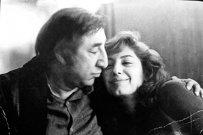 Фрунзик Мкртчян и его третья жена Тамара Оганесян