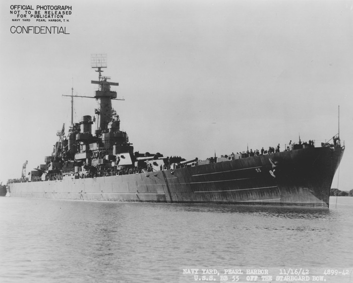 USS North Carolina (BB-55)  -,  1942 
