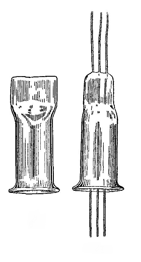 Рис. 4. Гребешковая ножка ЭВП. Веселовский С. Ф. «Стеклодувное дело». Москва, 1952 г.