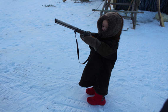 Ружье, разумеется, игрушечное. Фото: из архива героини.