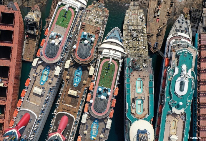 Круизные лайнеры под нож Круизные лайнеры, Пассажирский лайнер, Судно, Лом, Металлолом, Интересное, Познавательно, Техника, Длиннопост, Фотография