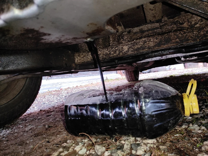 Сливаю отработку