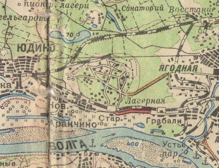 Карта РККА Татарстана, 1939-1942 год.