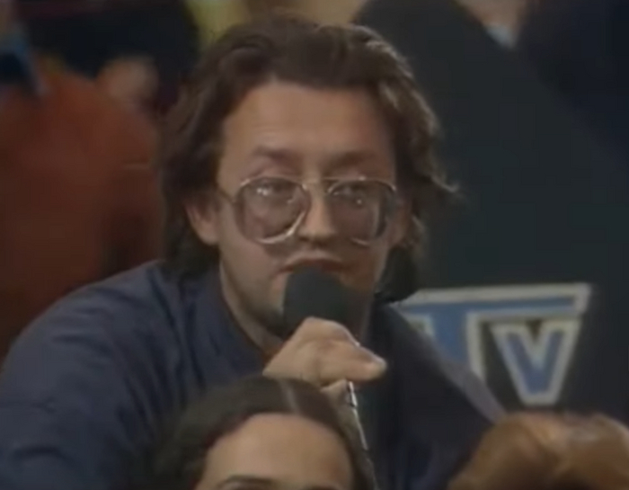 Александр Градский на съемках передачи "Пресс-клуб" от 1 марта 1993 года