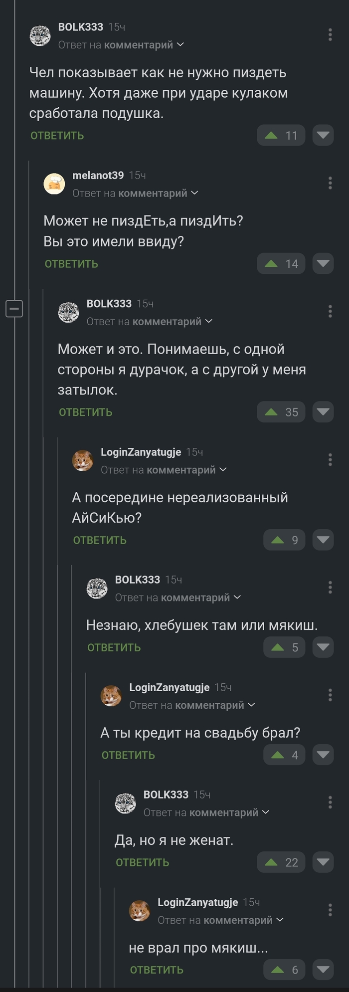 Плюсцов этим господам Скриншот, Комментарии на Пикабу, Юмор, Мат, Длиннопост