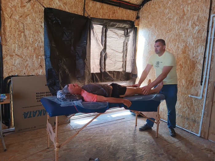 Массаж помог расслабить забитые ноги.