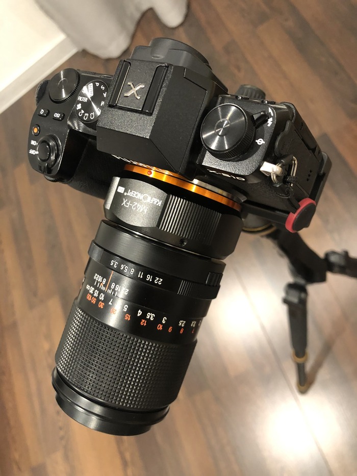 CARL ZEISS JENA Red MC Sonnar 135mm f3.5 на тушке Fujifilm X-S10