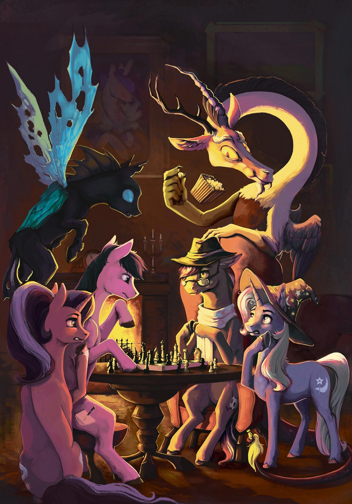 " !..." My Little Pony, Original Character, MLP Discord, Trixie, Thorax, Starlight Glimmer