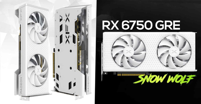 RX 6750 GRE Snow Wolf  XFX  AMD ,  , , AMD, Amd Radeon, , , ,  , 