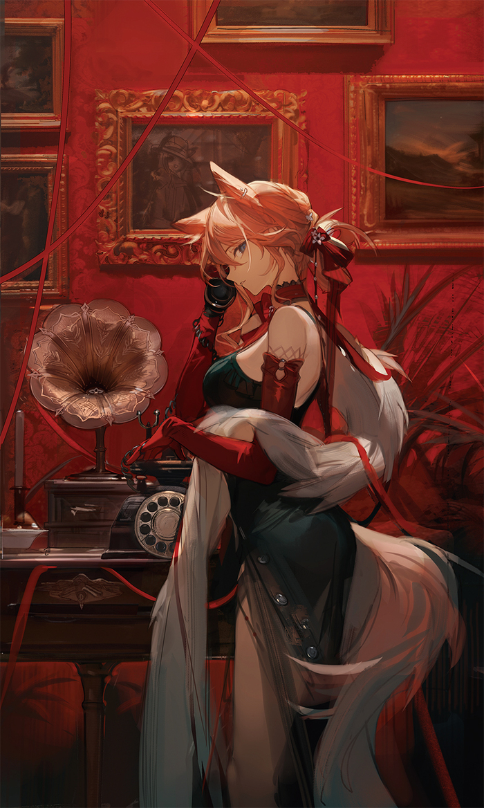 Heidi Anime Art, , Heidi (Arknights), Arknights, Animal Ears