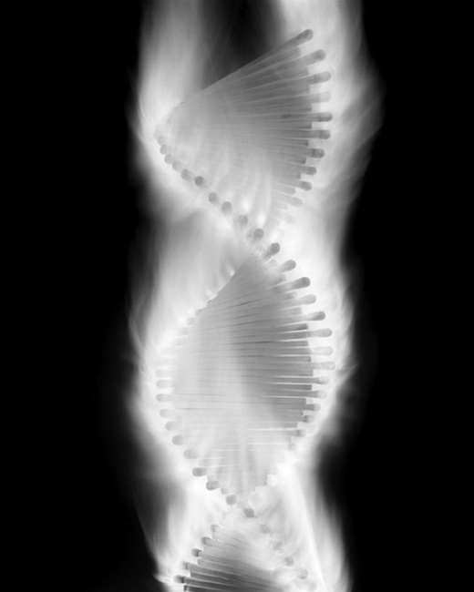 Спираль ДНК, спички