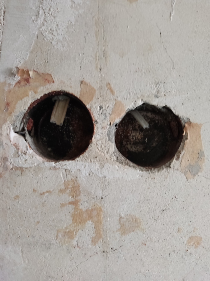 Как убрать подрозетники (стаканы)? Ржавчина | Пикабу