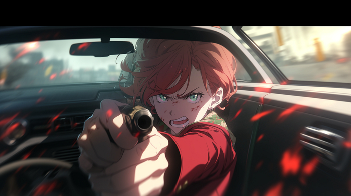         :  Comin' at yo' ass victim of a fuckin' drive by, Niji  , , Anime Art, Original Character, , 
