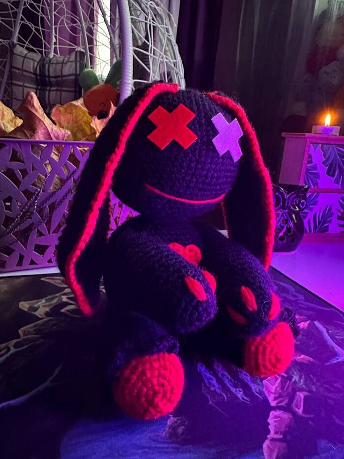 Зайка Вязание, Амигуруми, Вязание крючком, Рукоделие без процесса, Ручная работа, Вязаные игрушки, Авторская игрушка, Своими руками, ВКонтакте, Telegram, Длиннопост, Хэллоуин, Вызов для Рукодельников