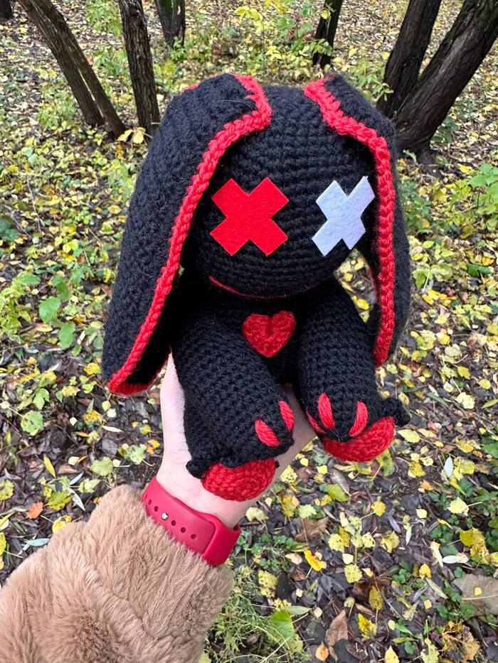 Зайка Вязание, Амигуруми, Вязание крючком, Рукоделие без процесса, Ручная работа, Вязаные игрушки, Авторская игрушка, Своими руками, ВКонтакте, Telegram, Длиннопост, Хэллоуин, Вызов для Рукодельников