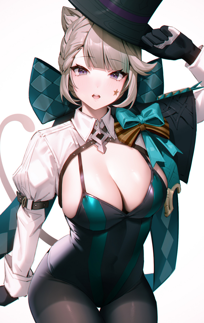 Lynette Genshin Impact, Lynette (Genshin Impact), , , , , Anime Art, Animal Ears, Twitter ()
