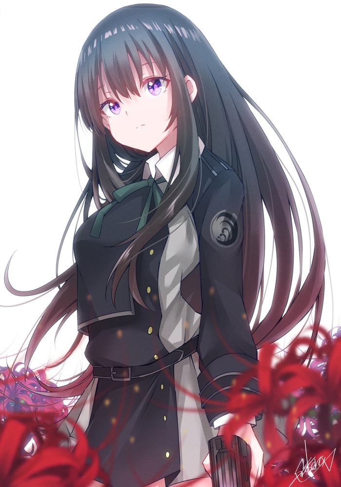Inoue , Anime Art, Lycoris Recoil, Inoue Takina