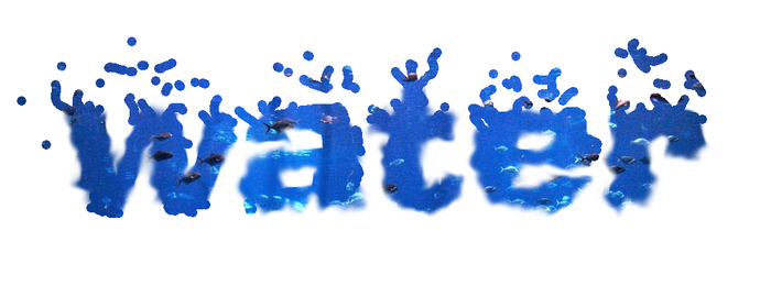 Для воды взял картинку из океанариума и ещё потыкал сверху кистью что бы в промпте дописать - water particles, water splashes