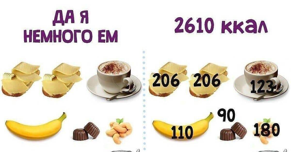 "Зачем считать калории, я просто ем мало" | Пикабу
