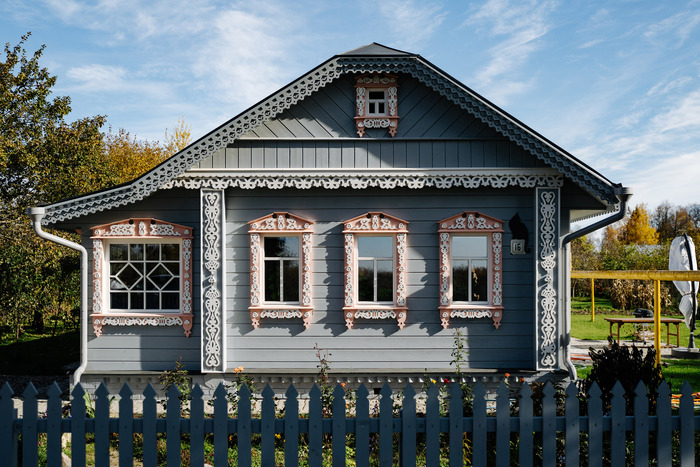 Реконструированный домик, в Плёсе тоже много таких