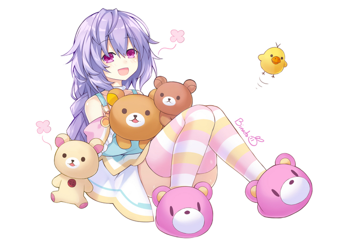 Pururut Anime Art, Hyperdimension Neptunia, Neptunia, Pururut, Plutia, Binato_lulu