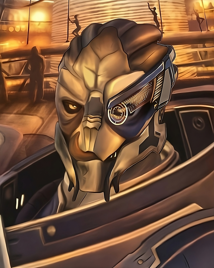 Один из последних артов,но окраска ИИ.