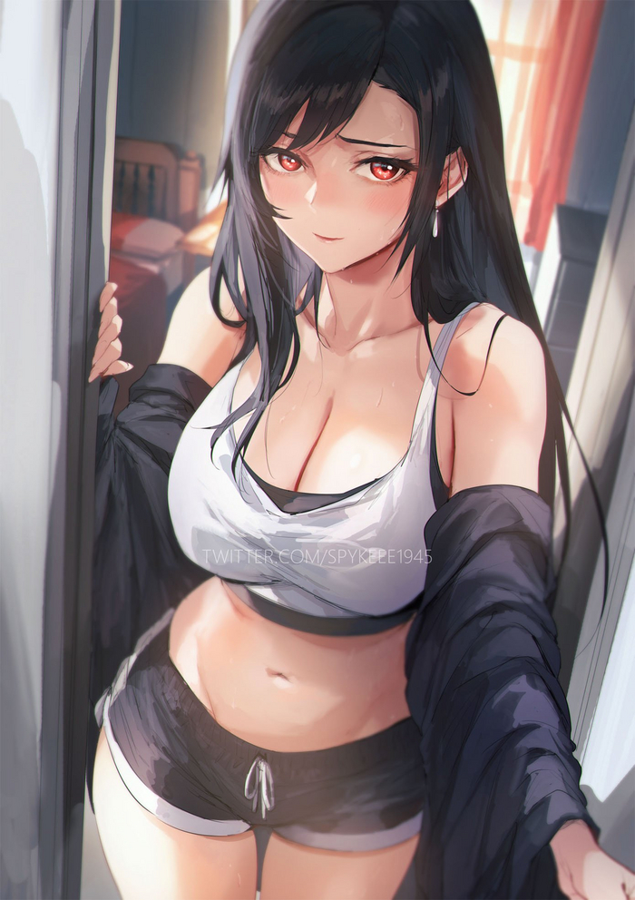  Anime Art, , , Final Fantasy VII, Tifa Lockhart, Twitter ()