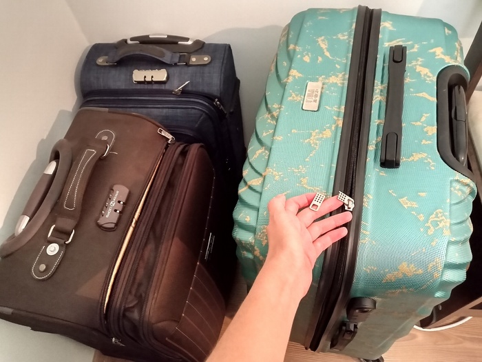 Я боюсь, что будет с чемоданом после перелета....