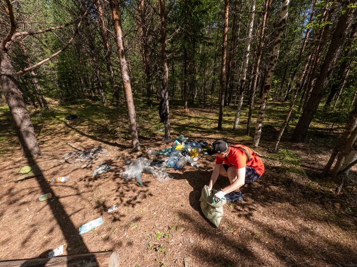Собрали мусор на Утянке