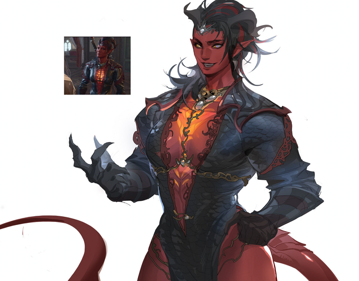 Karlach , , Karlach (Baldurs Gate 3), Baldurs Gate 3, , ,  , Twitter ()