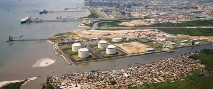 Нефтяной и газовый терминалы компании “Royal Dutch Shell” в Нигерии