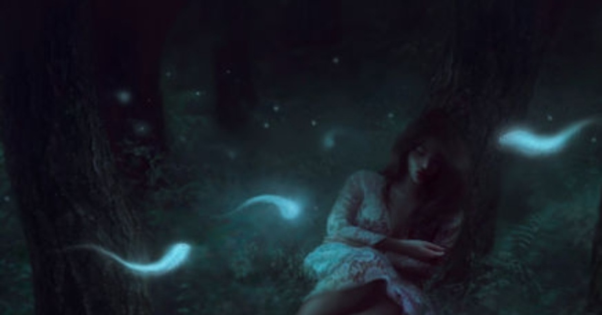 ведьмин сын. девочка ночью в лесу. лес призраков (the forest), 2015. «ночь в лесу». ночи духов.