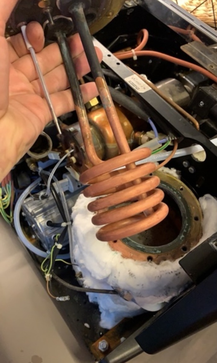 Разборка парового бойлера