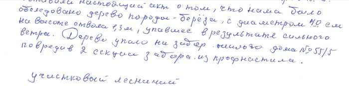 Акт лесничего