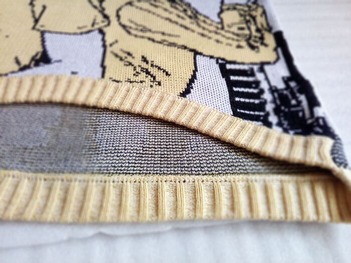 по изнанке рябь. протяжек нет.