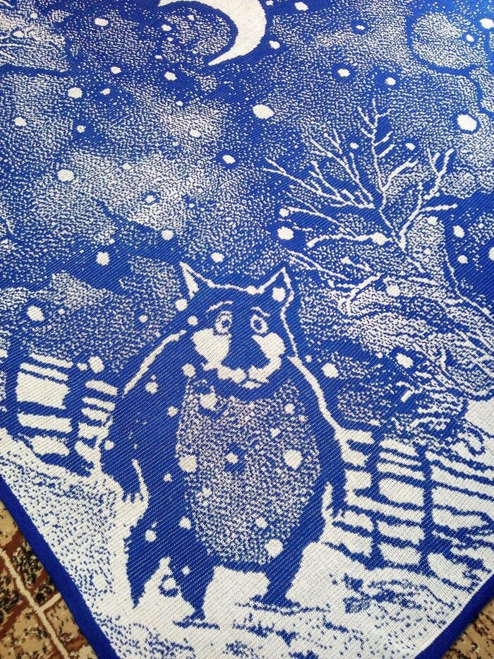 противоположная сторона пледа.