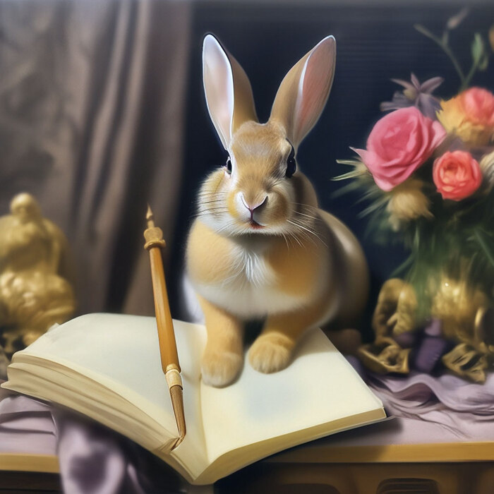 A bunny wrote , 